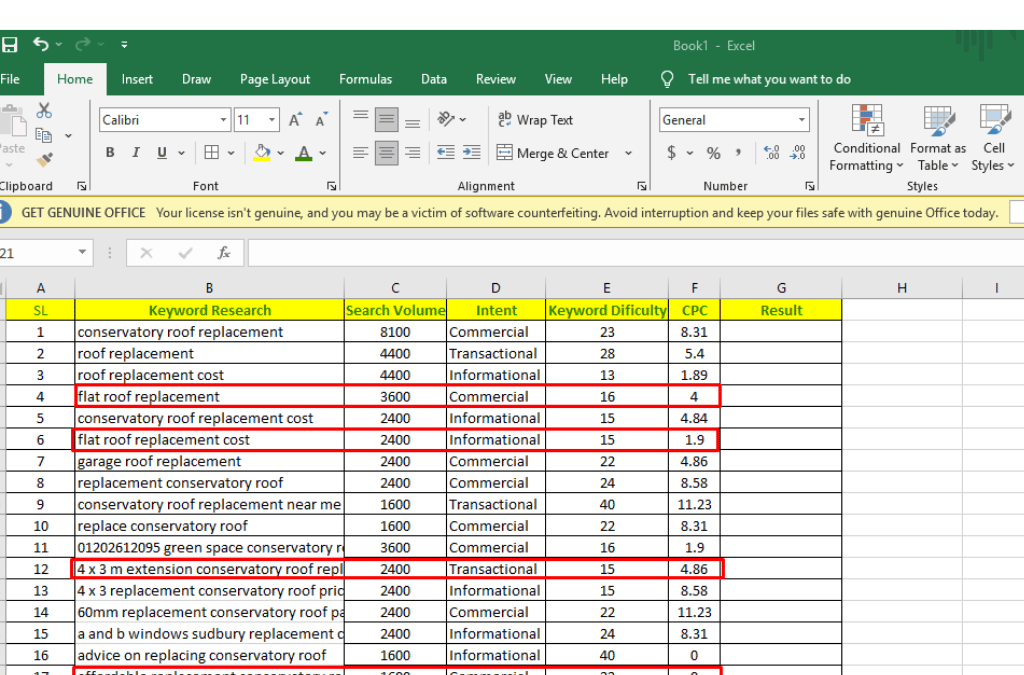 Keyword Research for Roofing Businesses